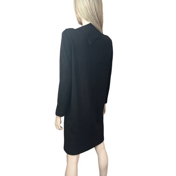 Jones New York Merino Blend Shift Dress Black S-M - Picture 5 of 15